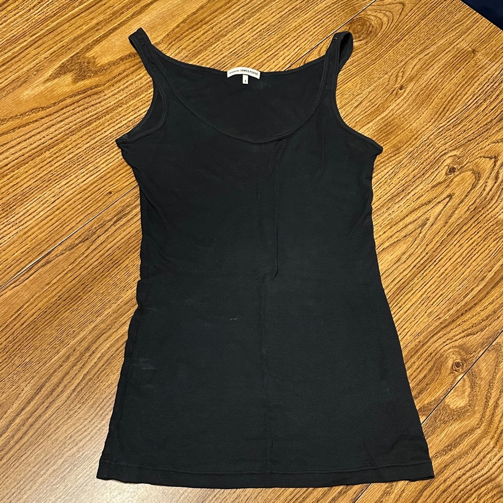 James Perse Classic Black Tank Top